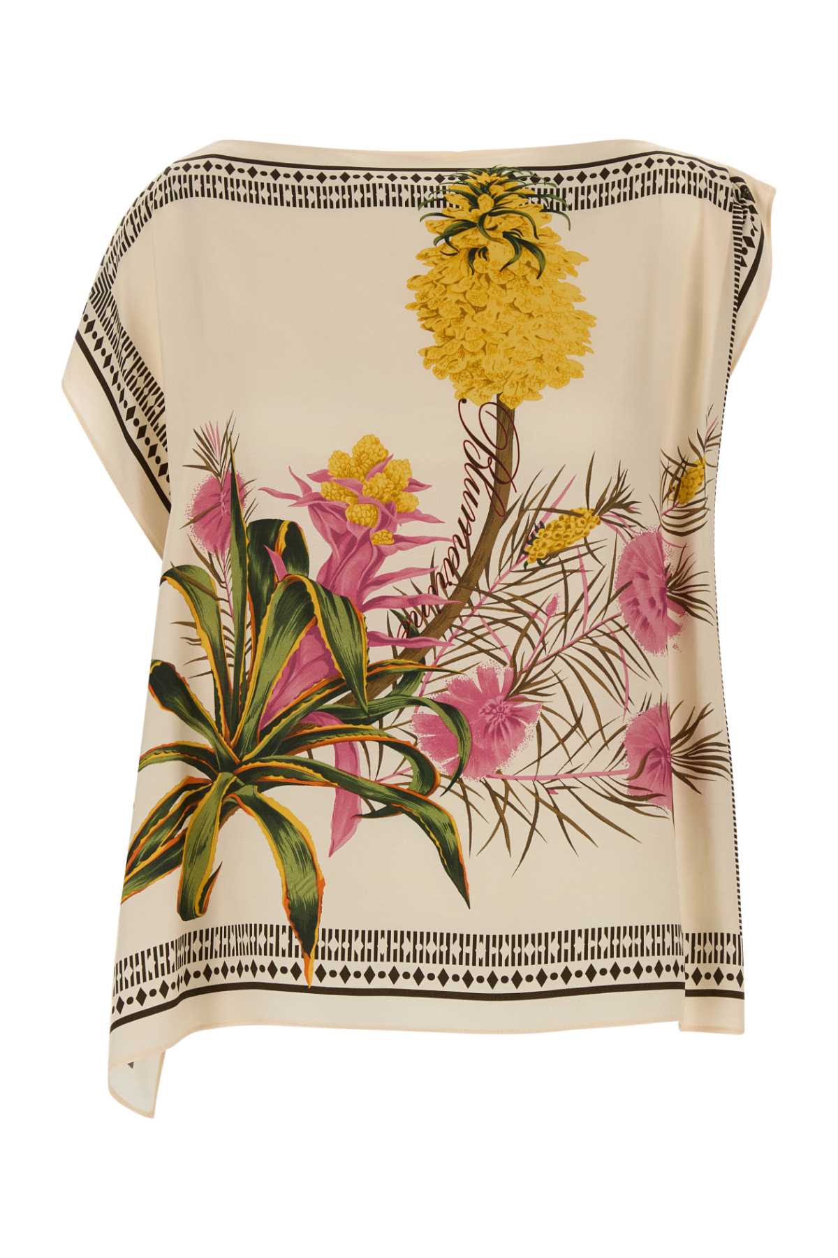 Blumarine Women Printed Twill Top BLUMARINE