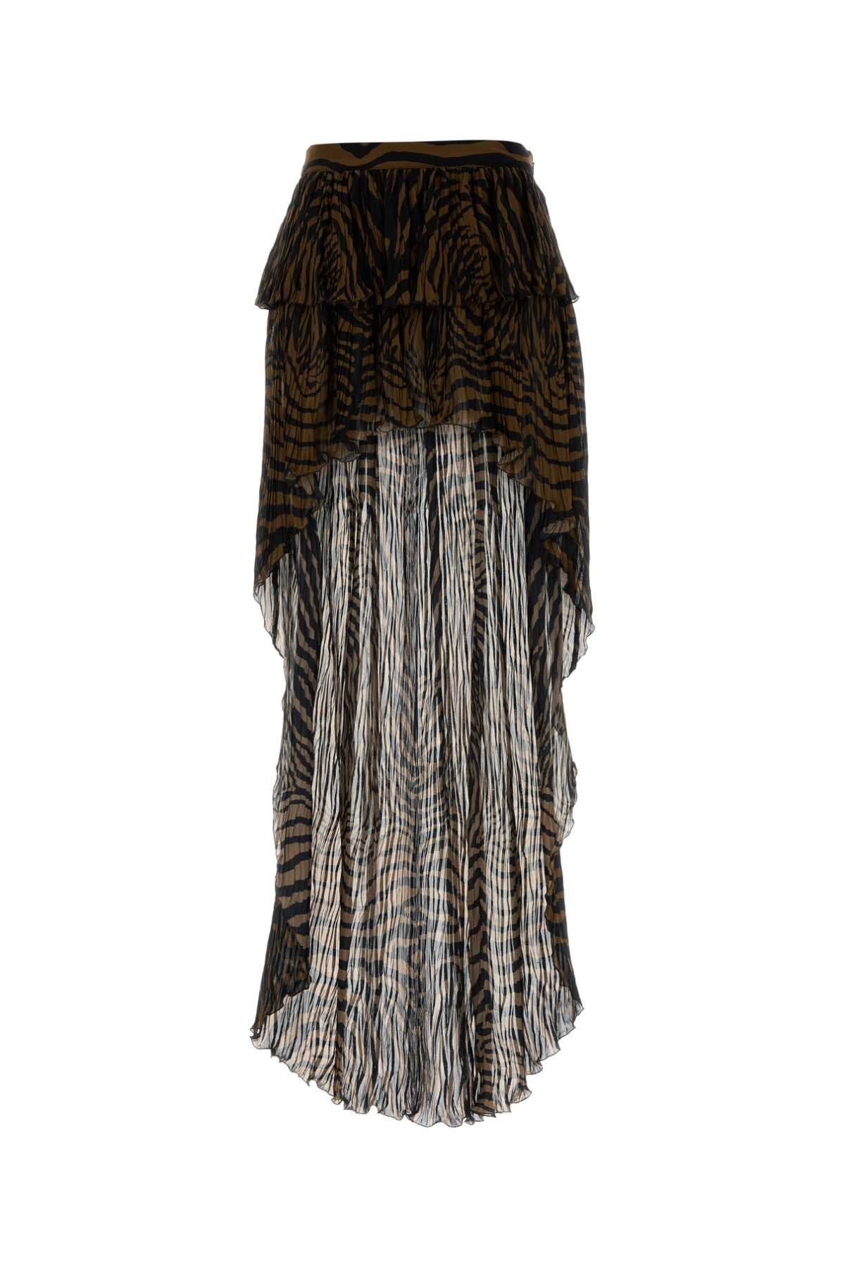 Blumarine Women Printed Crepe Skirt BLUMARINE
