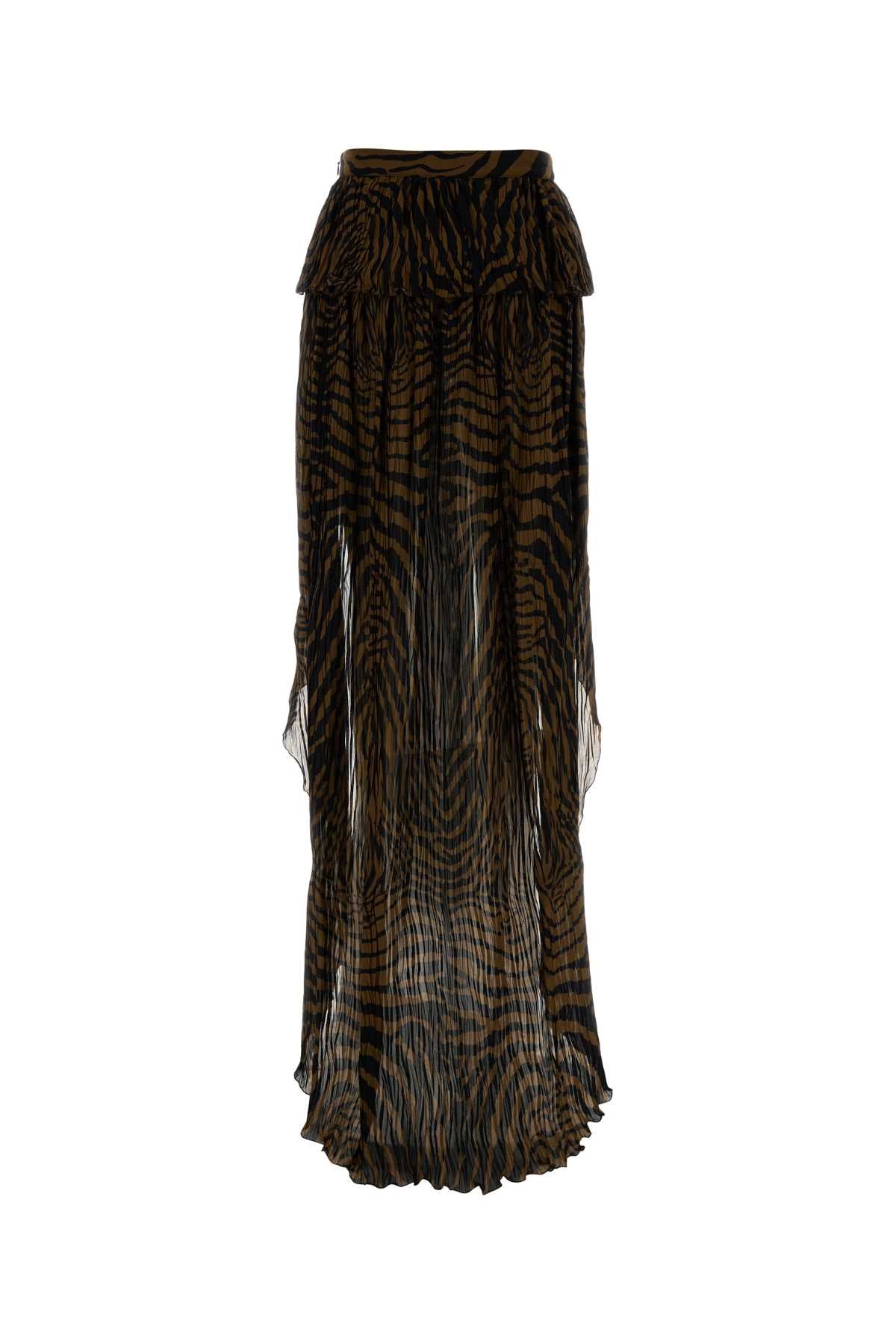 Blumarine Women Printed Crepe Skirt BLUMARINE