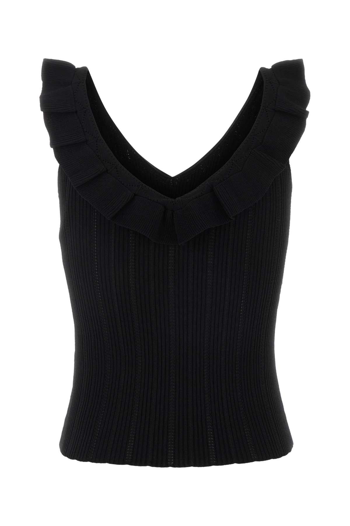 Blumarine Women Black Viscose Blend Tank Top BLUMARINE