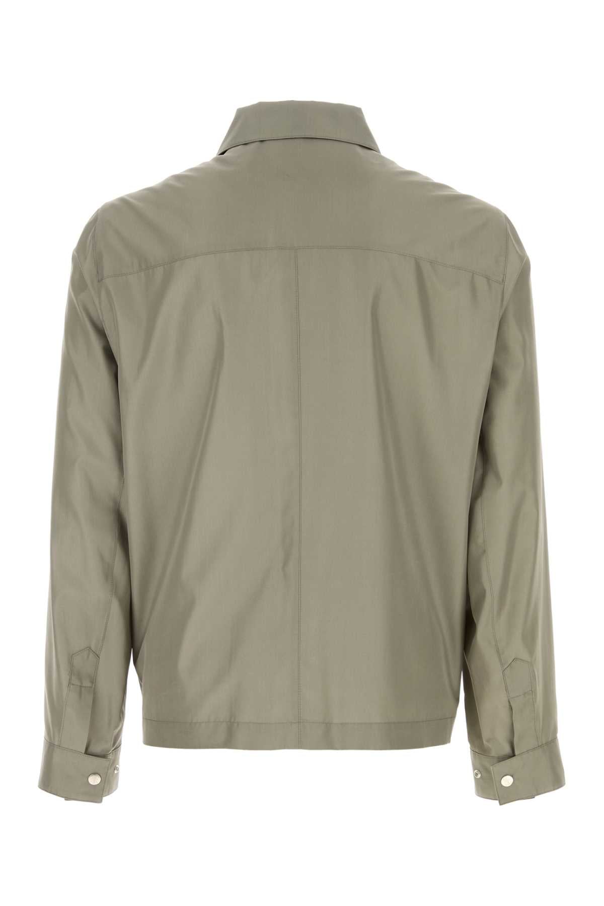 Brunello Cucinelli Men Grey Silk Blend Jacket BRUNELLO CUCINELLI