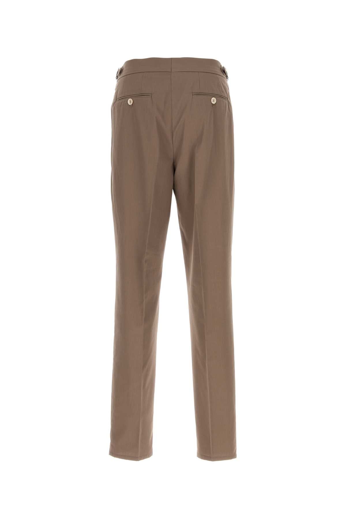 Brunello Cucinelli Men Brown Cotton Pant BRUNELLO CUCINELLI