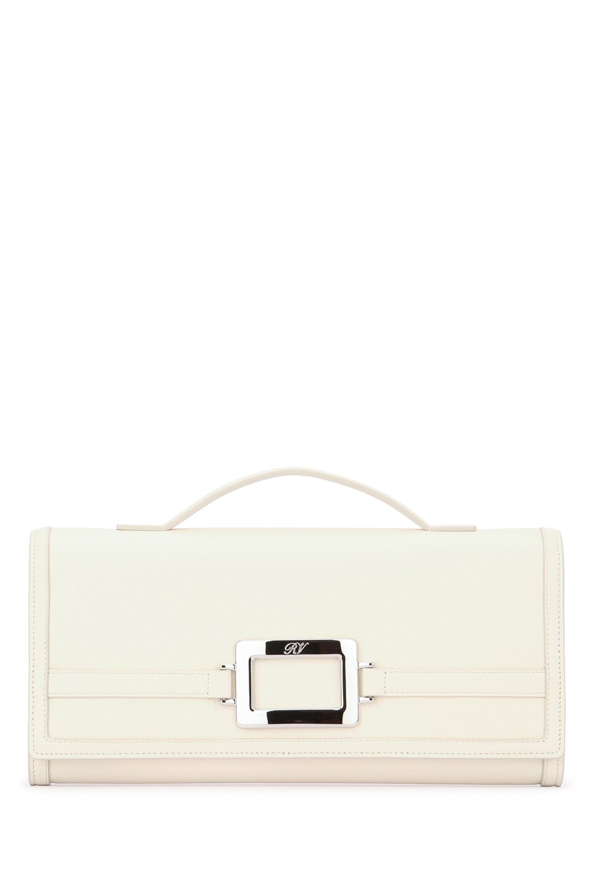Roger Vivier Women Belle Vivier Metal Buckle Clutch