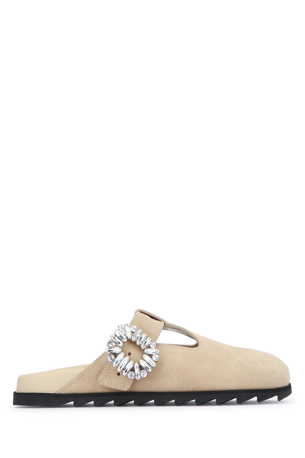 Roger Vivier Women Slidy Viv Closed T-Strap Mule ROGER VIVIER