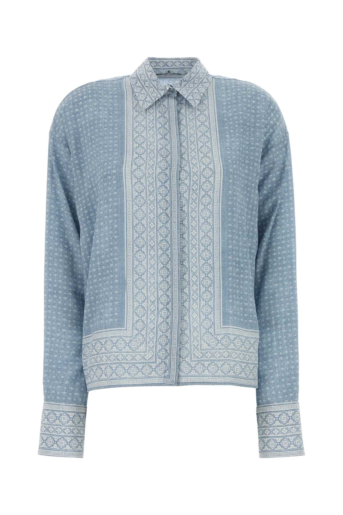 Ermanno Scervino Women Printed Silk Shirt ERMANO SCERVINO