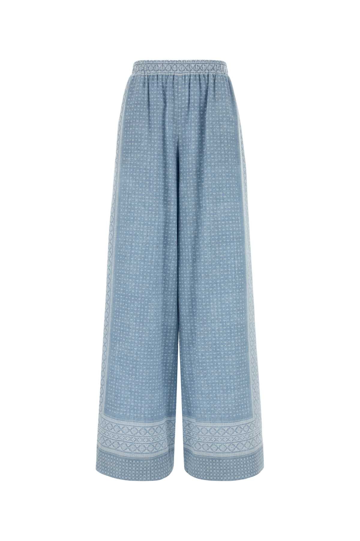 Ermanno Scervino Women Printed Silk Wide-Leg Pant ERMANO SCERVINO