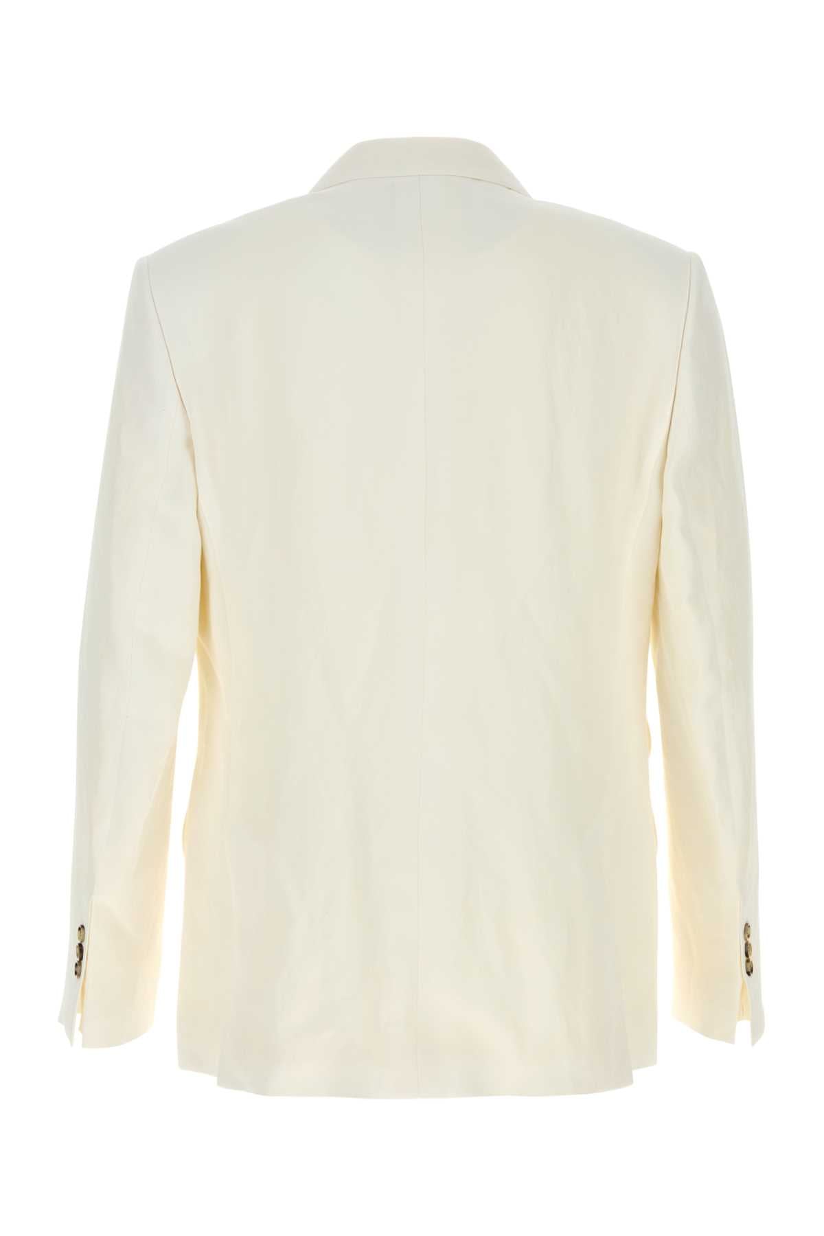 Ami Men White Viscose Blend Blazer AMI PARIS