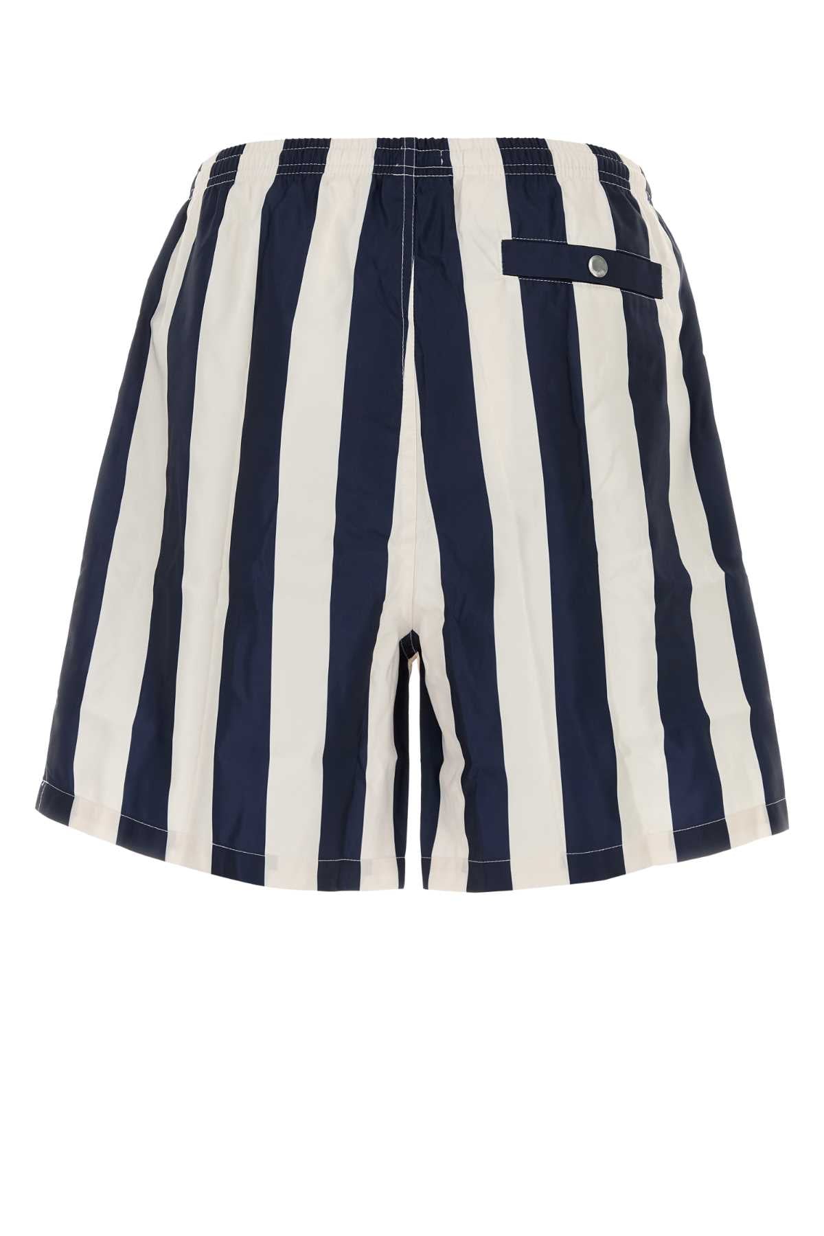 Ami Men Printed Polyester Swimming Shorts AMI PARIS
