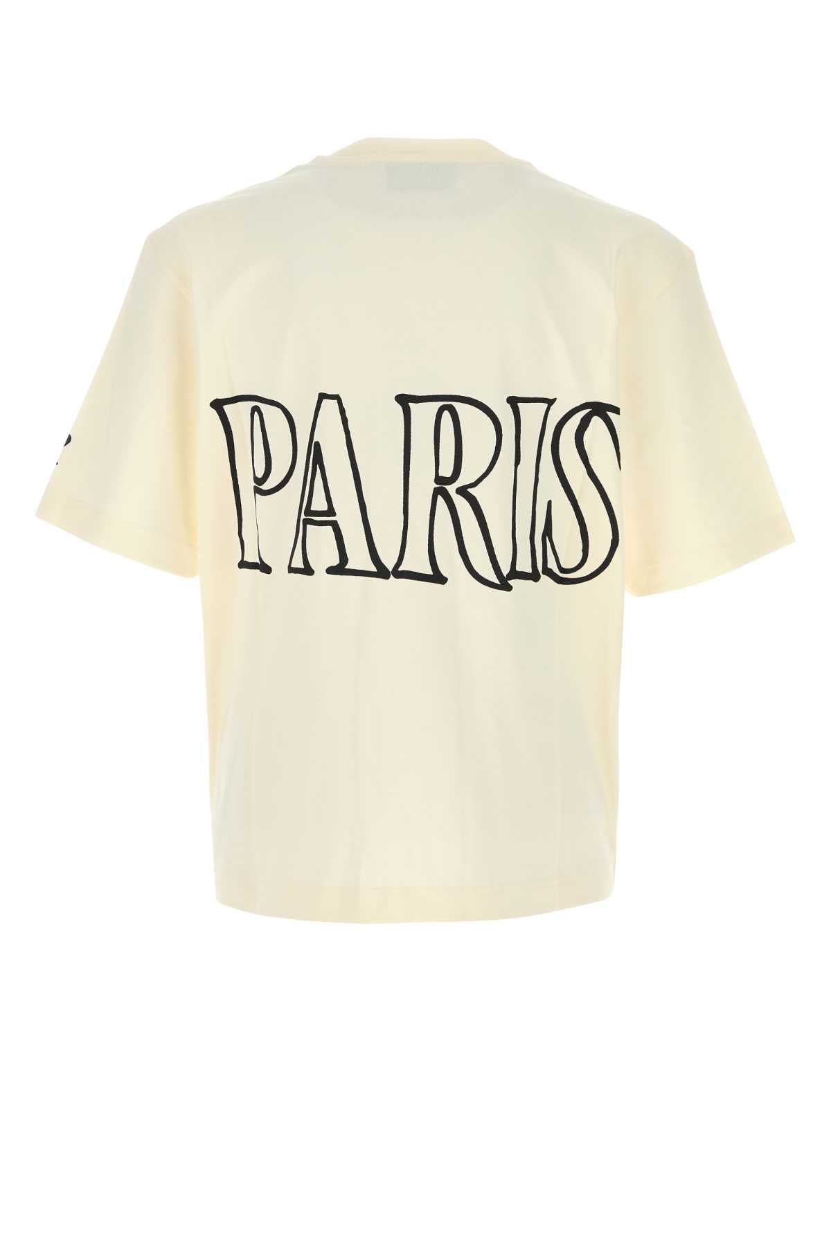 Ami Men Ivory Cotton Oversize T-Shirt AMI PARIS