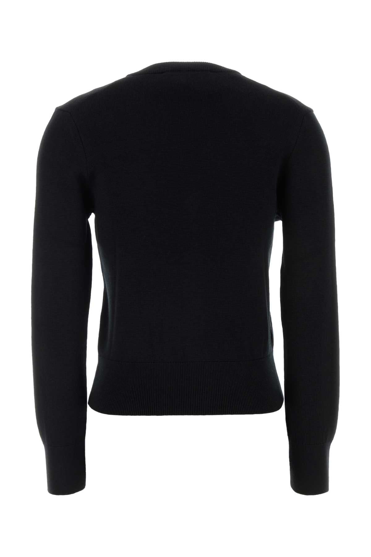 Ami Women Black Wool Cardigan AMI PARIS