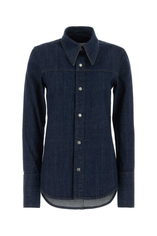 Ami Women Blue Denim Shirt AMI PARIS