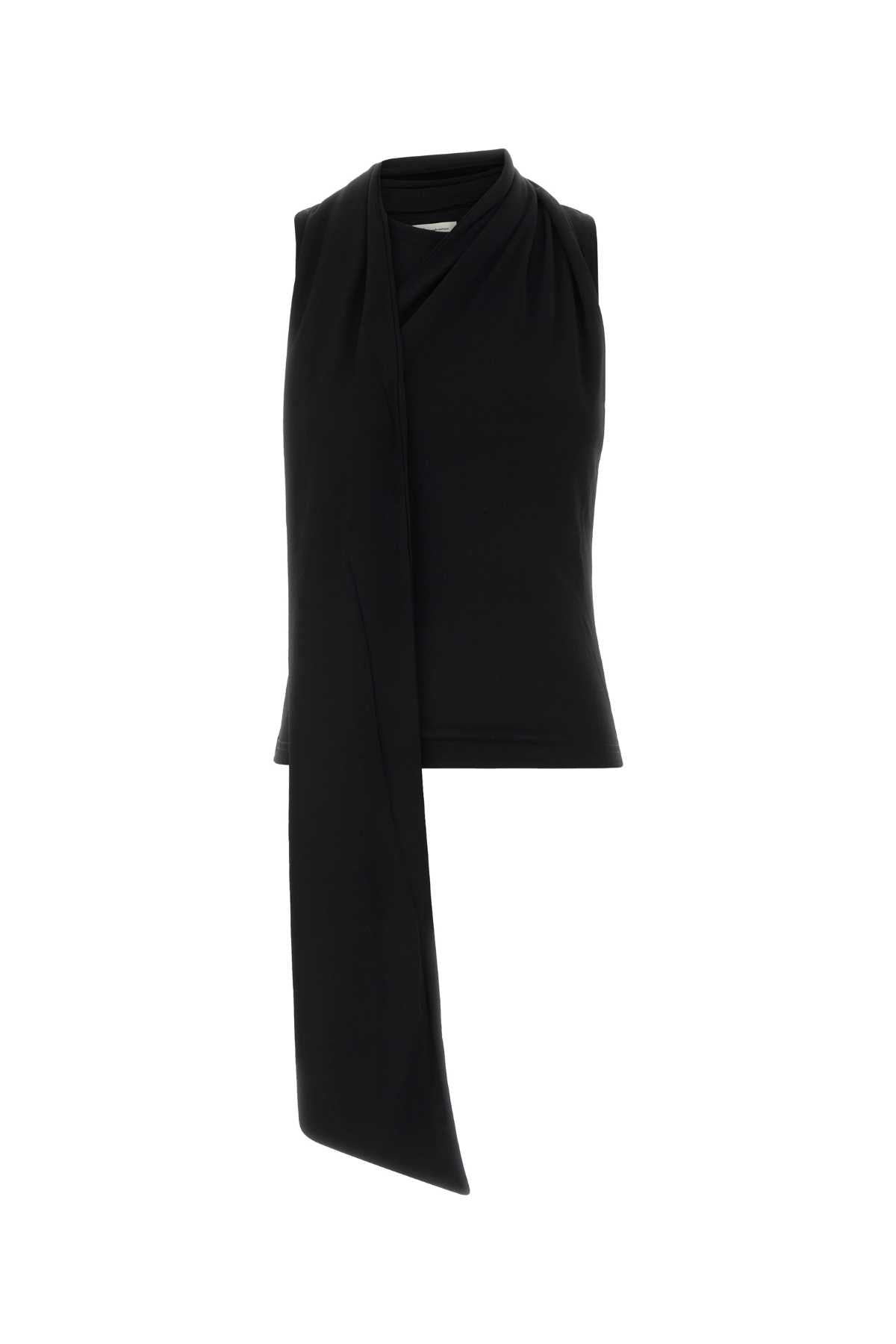 Ami Women Black Jersey Top AMI PARIS