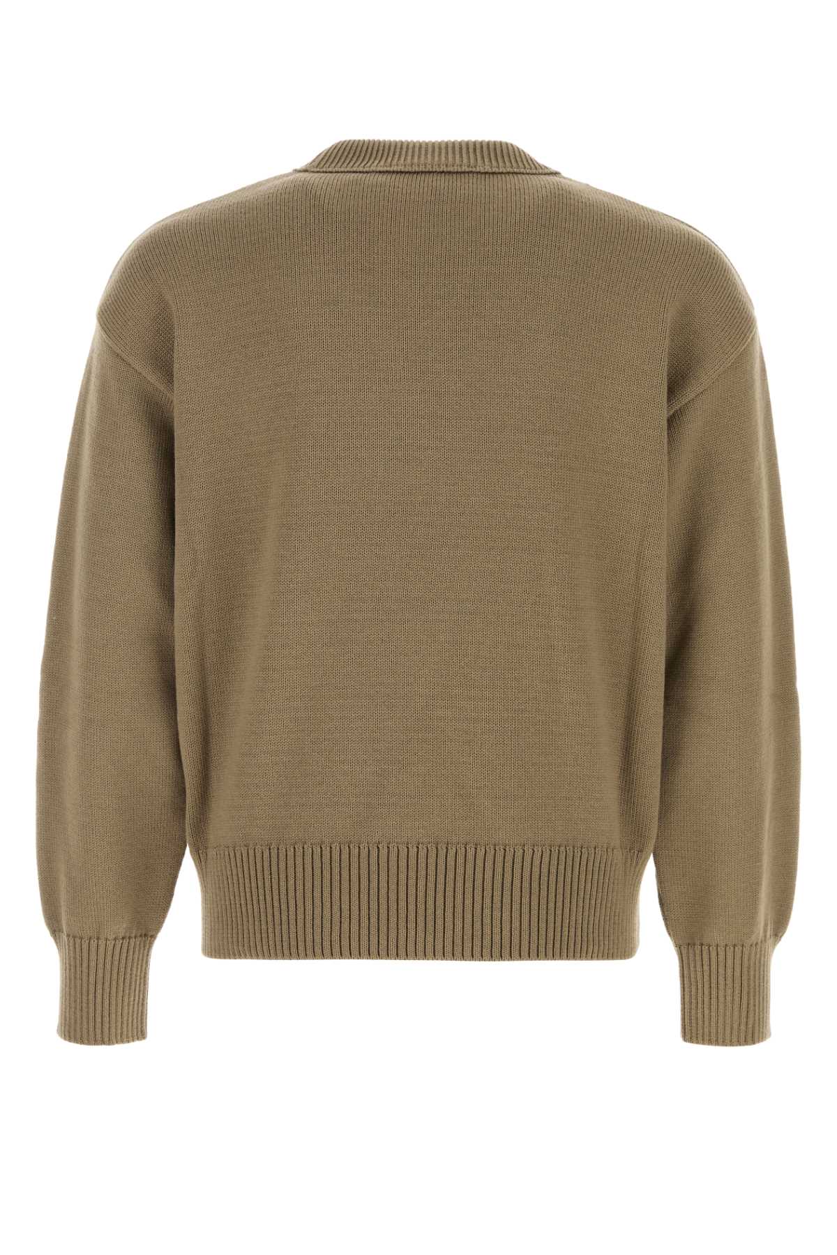 Ami Men Cappuccino Wool Blend Sweater AMI PARIS