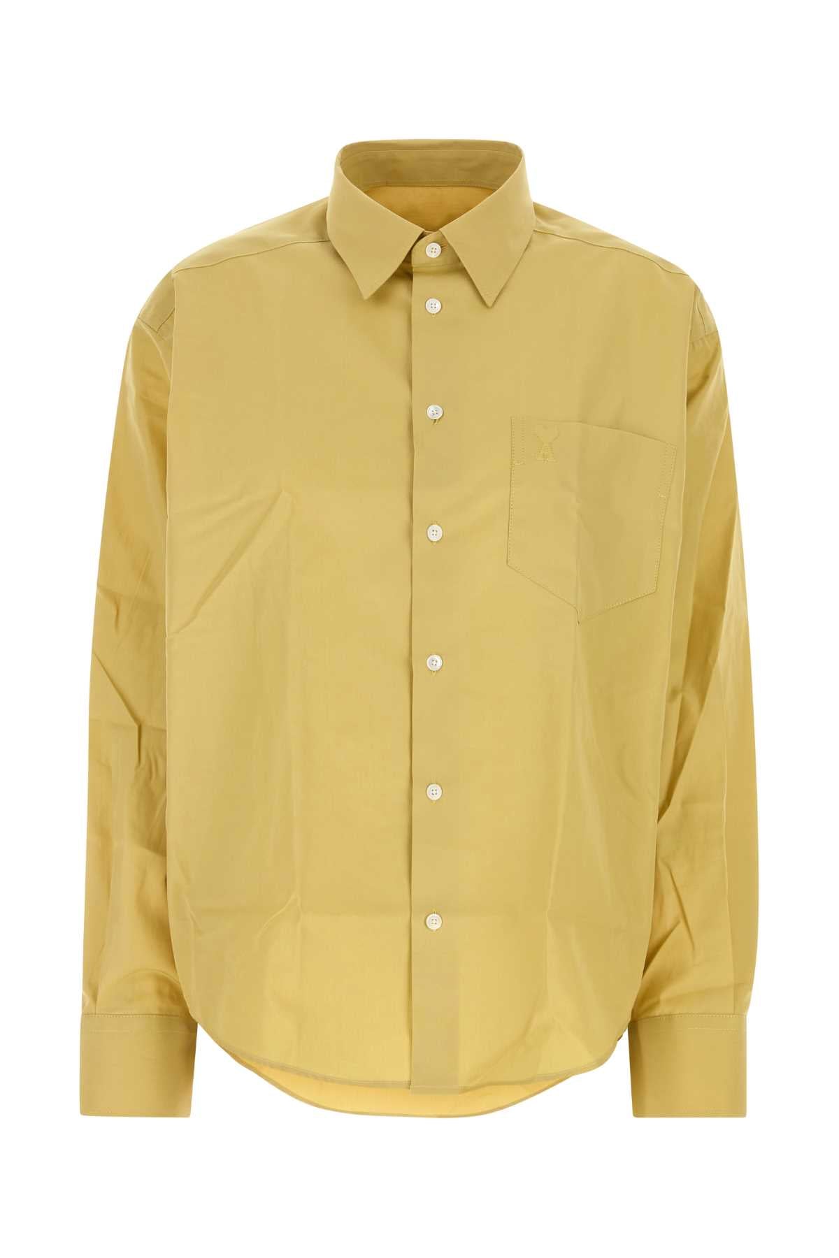 Ami Women Acid Green Poplin Shirt AMI PARIS