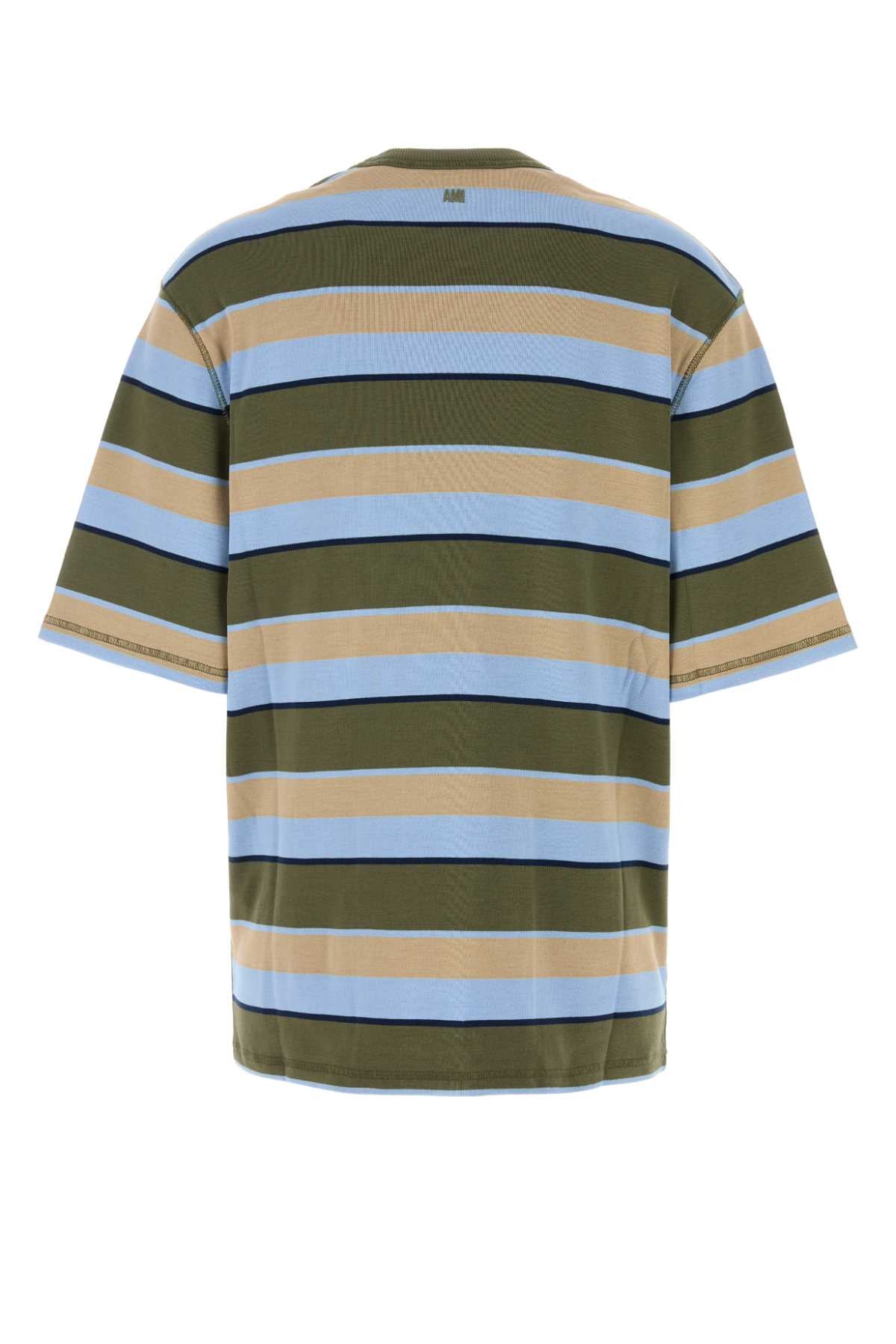 Ami Women Embroidered Cotton Oversize T-Shirt AMI PARIS