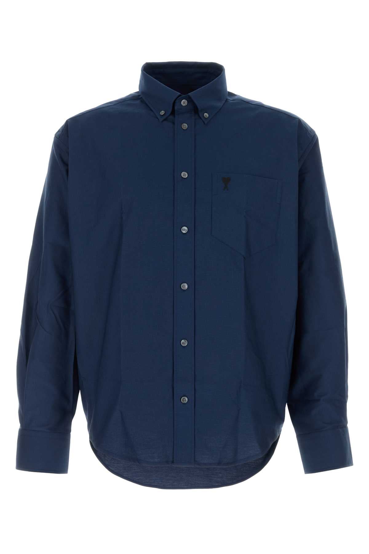 Ami Men Blue Oxford Oversize Shirt AMI PARIS