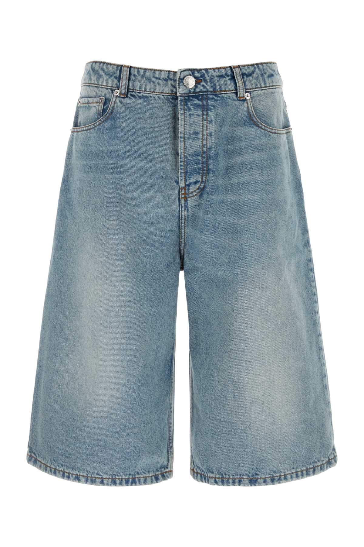 Ami Men Denim Bermuda Shorts AMI PARIS
