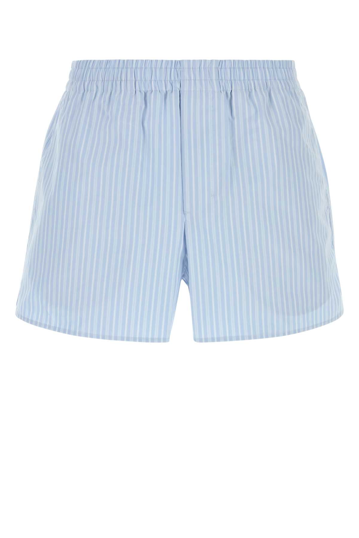 Ami Men Embroidered Poplin Shorts AMI PARIS