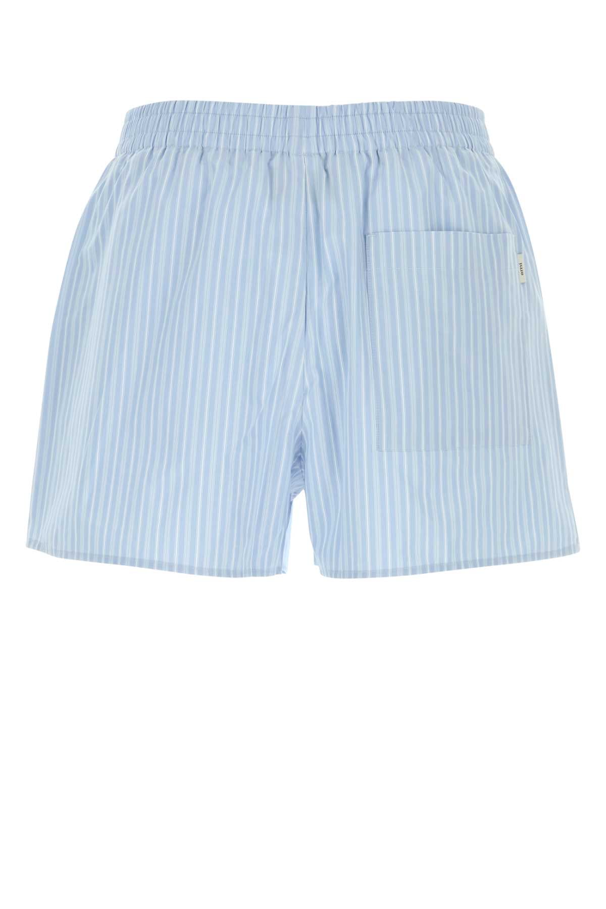 Ami Men Embroidered Poplin Shorts AMI PARIS