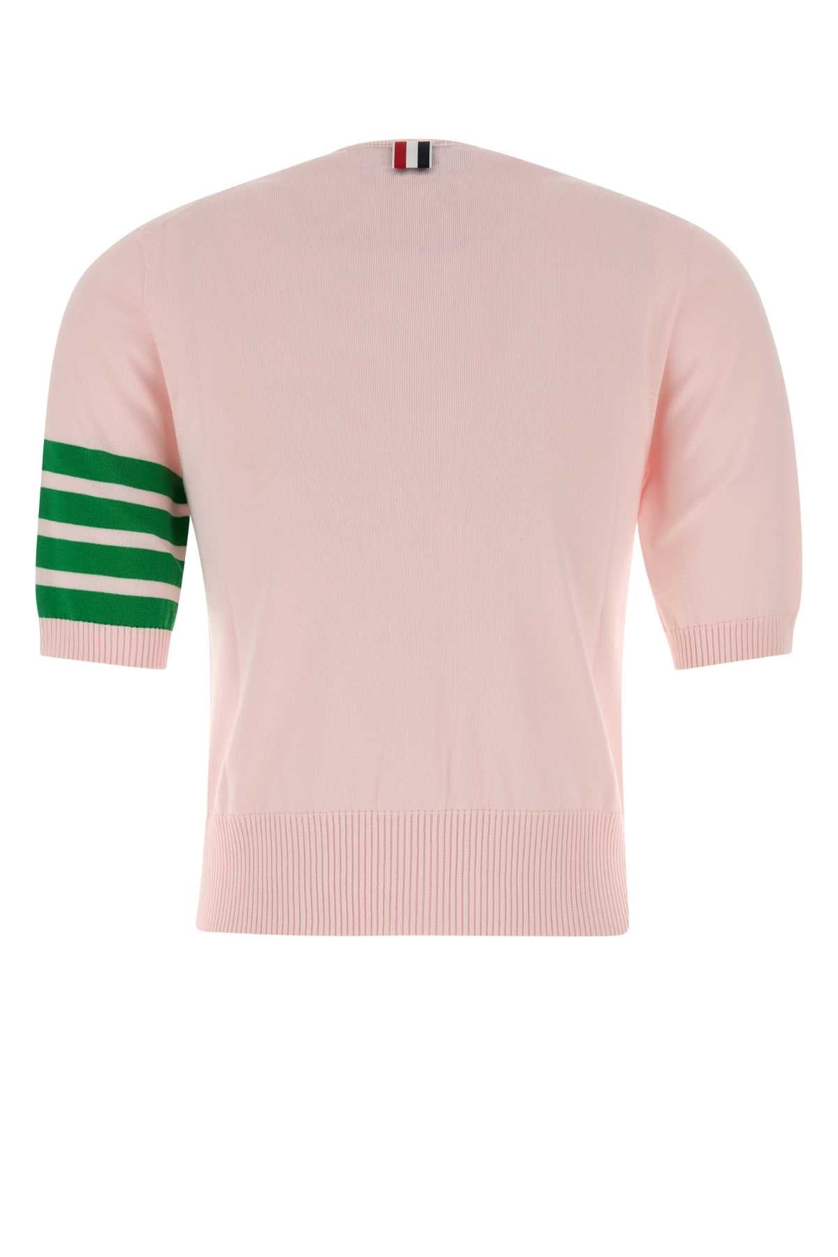 Thom Browne Women Pink Cotton Cardigan THOM BROWNE
