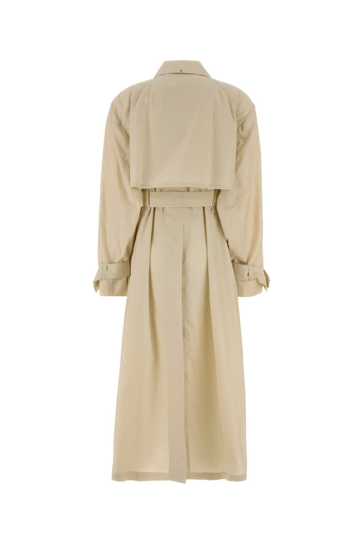 Sportmax Women Sand Cupro Blend Zavorra Trench Coat SPORTMAX
