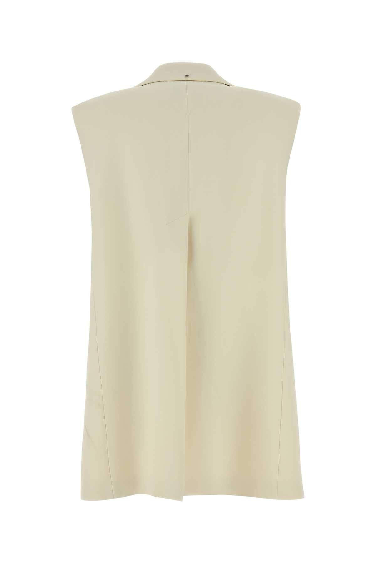 Sportmax Women Cream Stretch Crepe Campale Vest SPORTMAX