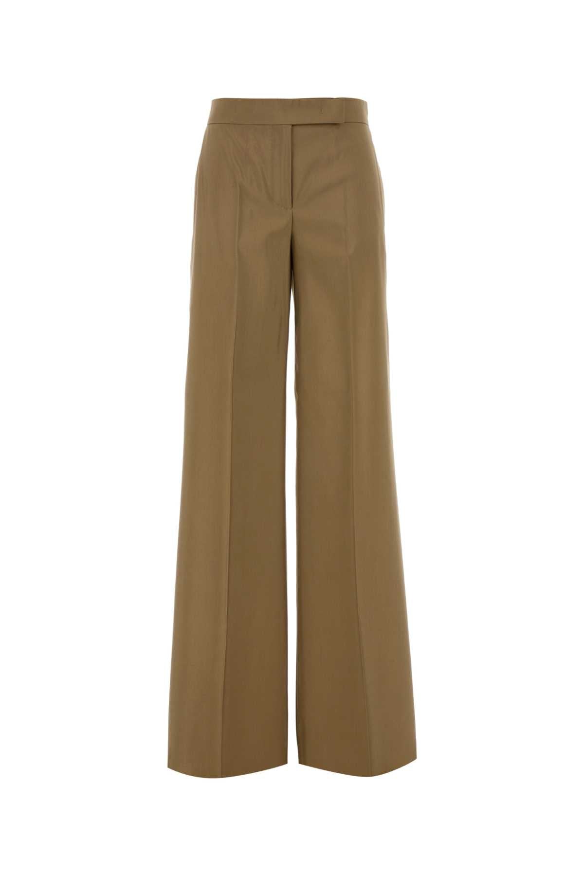 Max Mara Women Camel Wool Blend Wide-Leg Bronte Pant MAX MARA