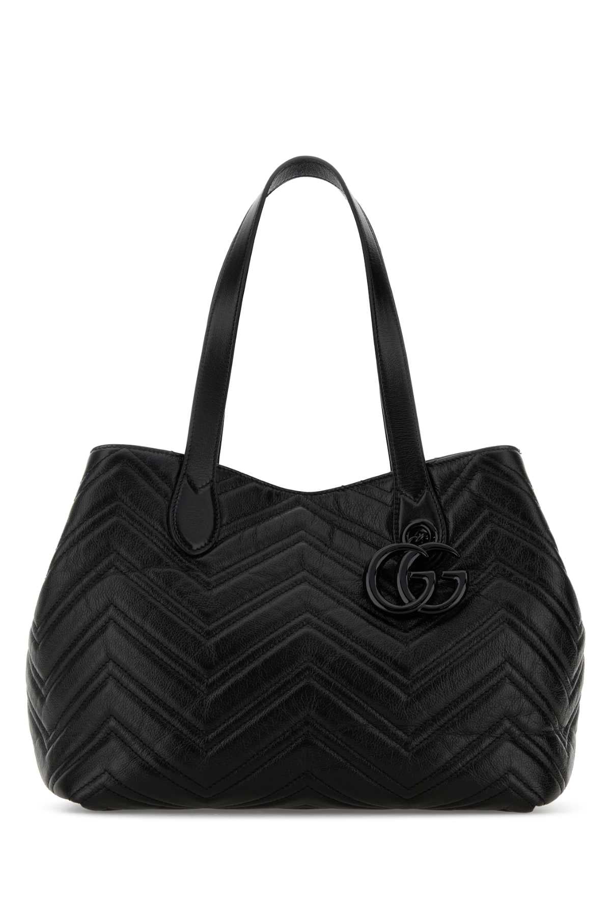 Gucci Women Black Leather Shopping Bag GUCCI