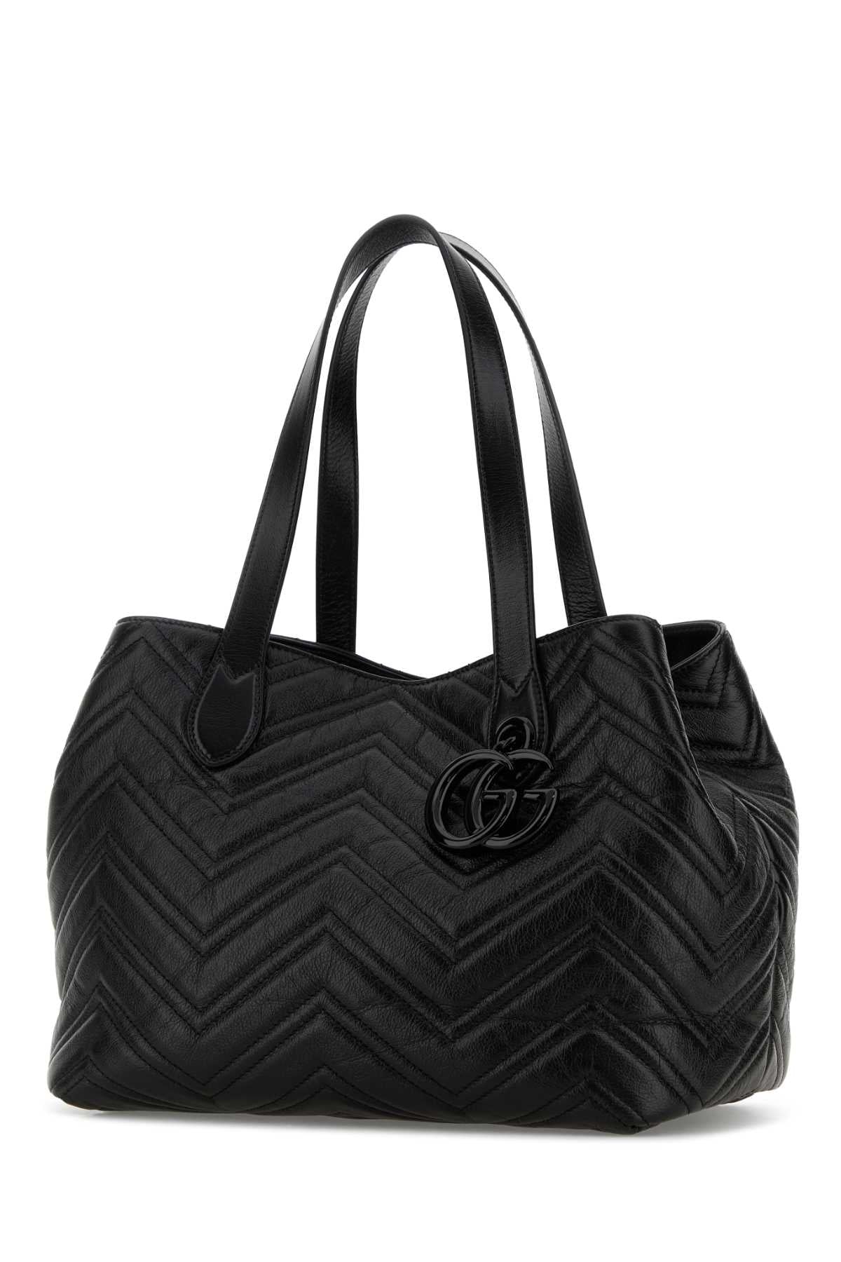 Gucci Women Black Leather Shopping Bag GUCCI