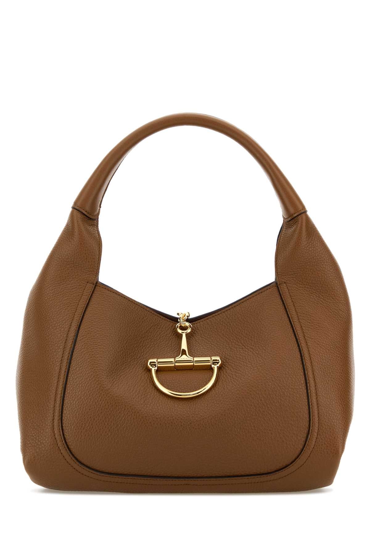 Gucci Women Caramel Leather Shoulder Bag GUCCI