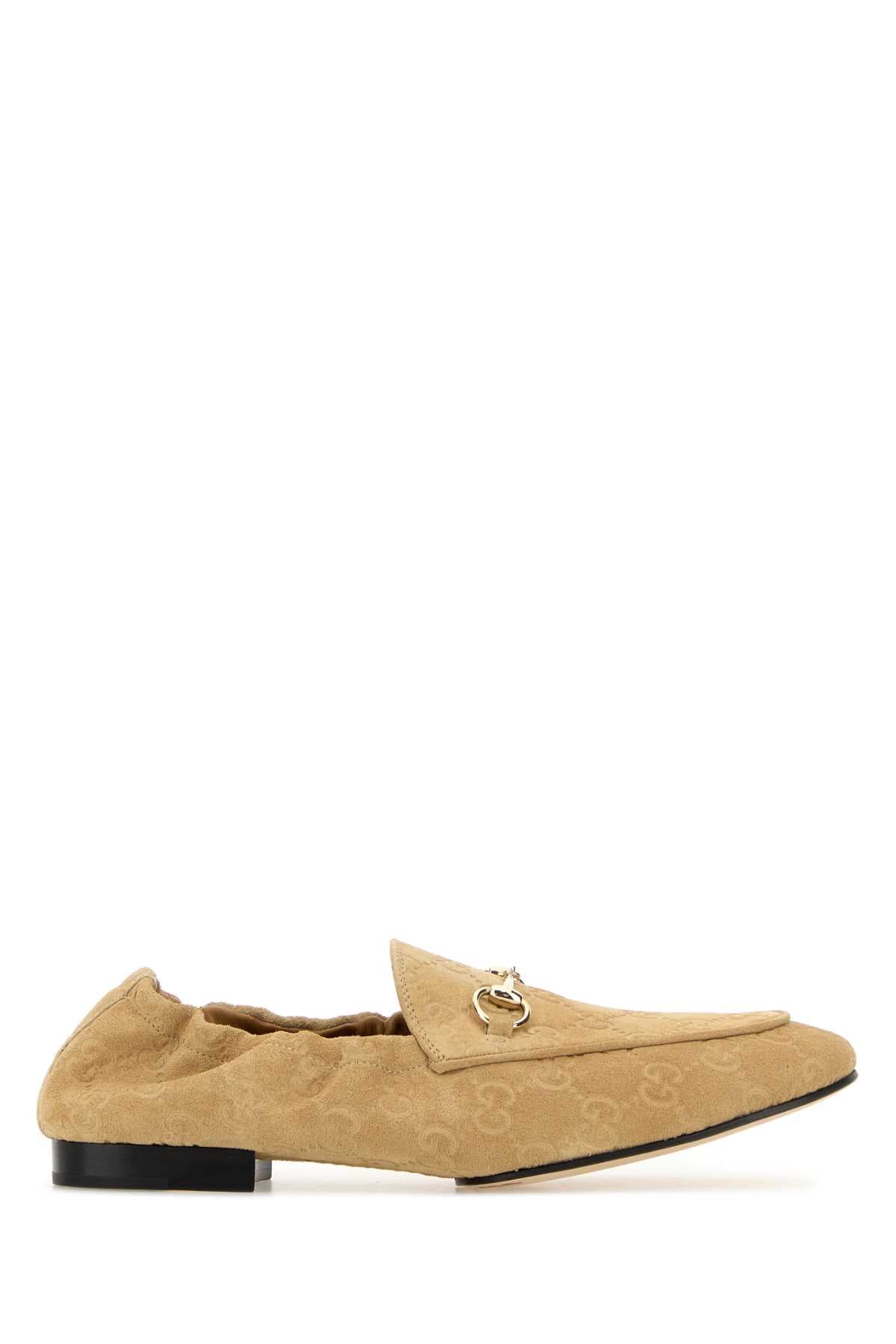 Gucci Women Beige Suede Loafers GUCCI