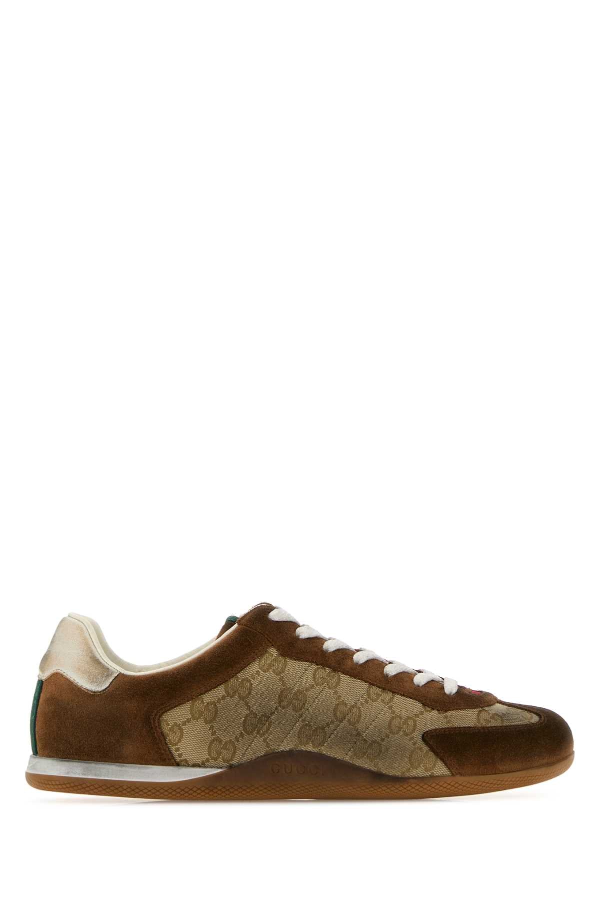 Gucci Men Multicolor Fabric And Suede  Gucci Shift Sneakers GUCCI