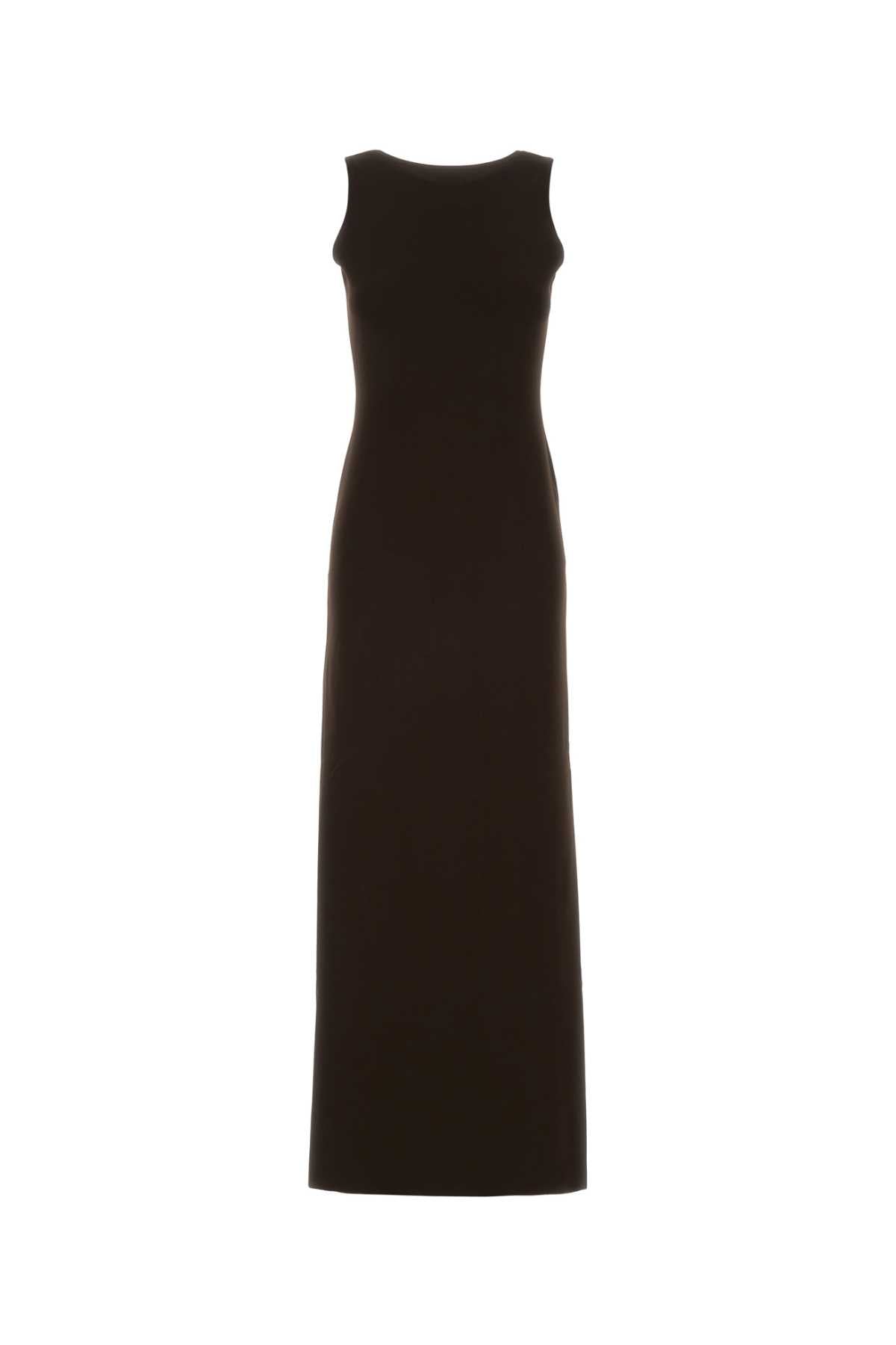 Gucci Women Chocolate Stretch Viscose Blend Dress GUCCI