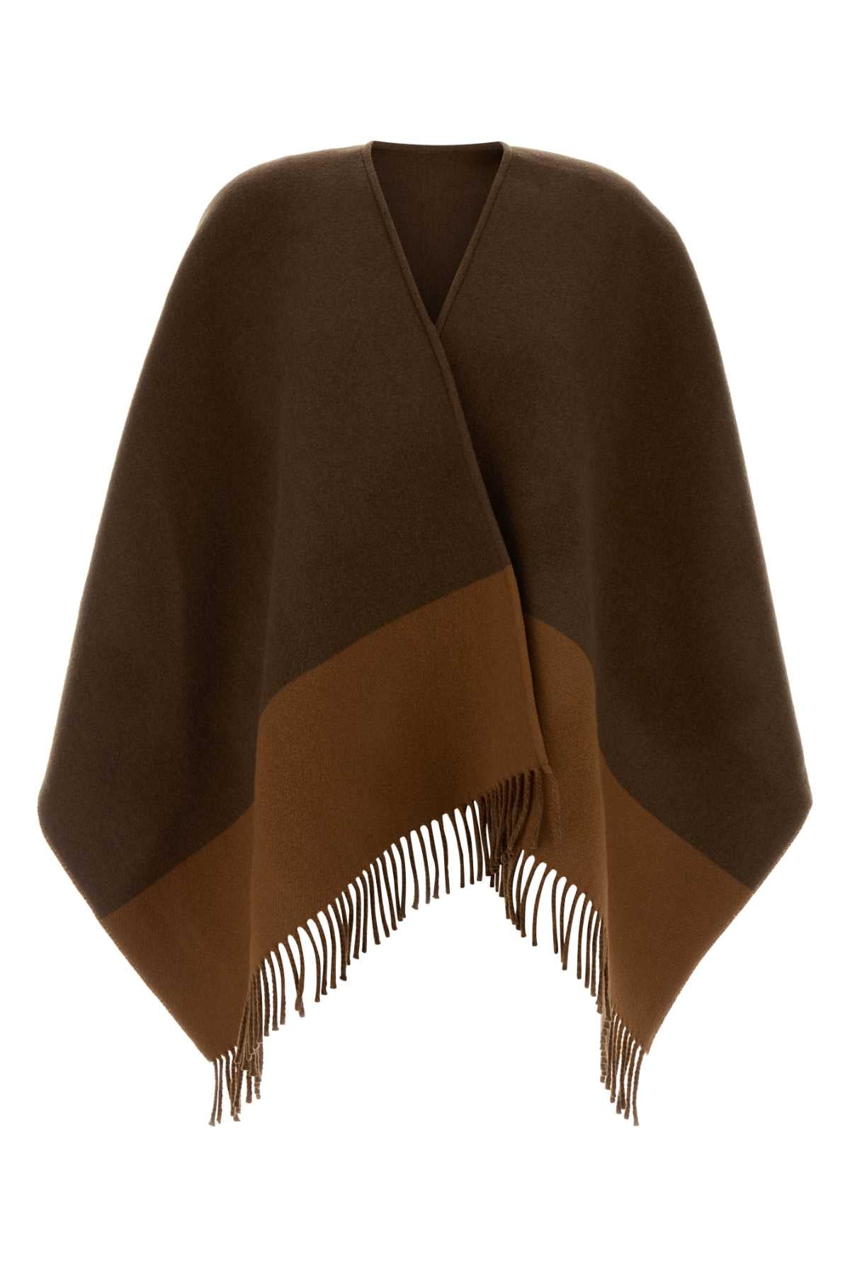 Gucci Women Brown Wool Blend Cape