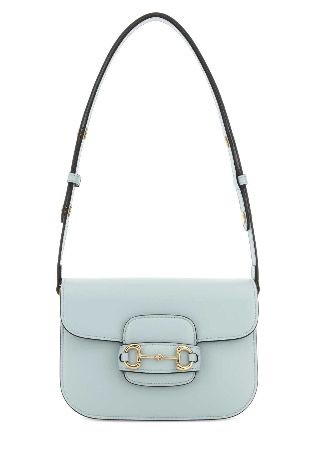 Gucci Women Pastel Light Blue Small Gucci Horsebit 1955 Shoulder Bag GUCCI