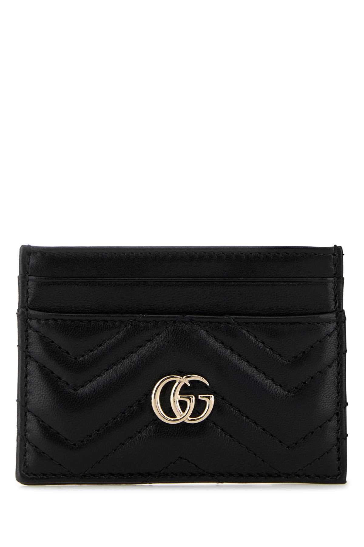 Gucci Women Black Leather Card Holder GUCCI