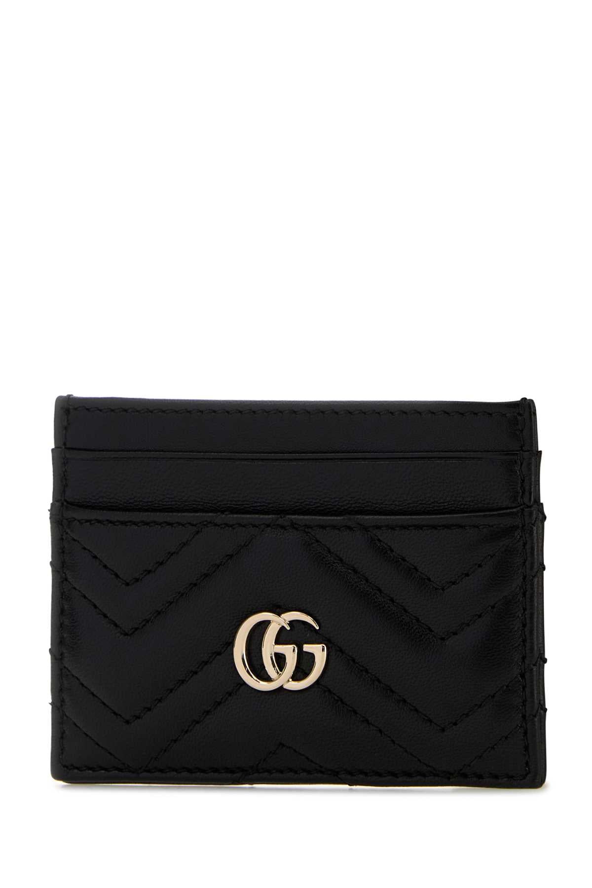 Gucci Women Black Leather Card Holder GUCCI