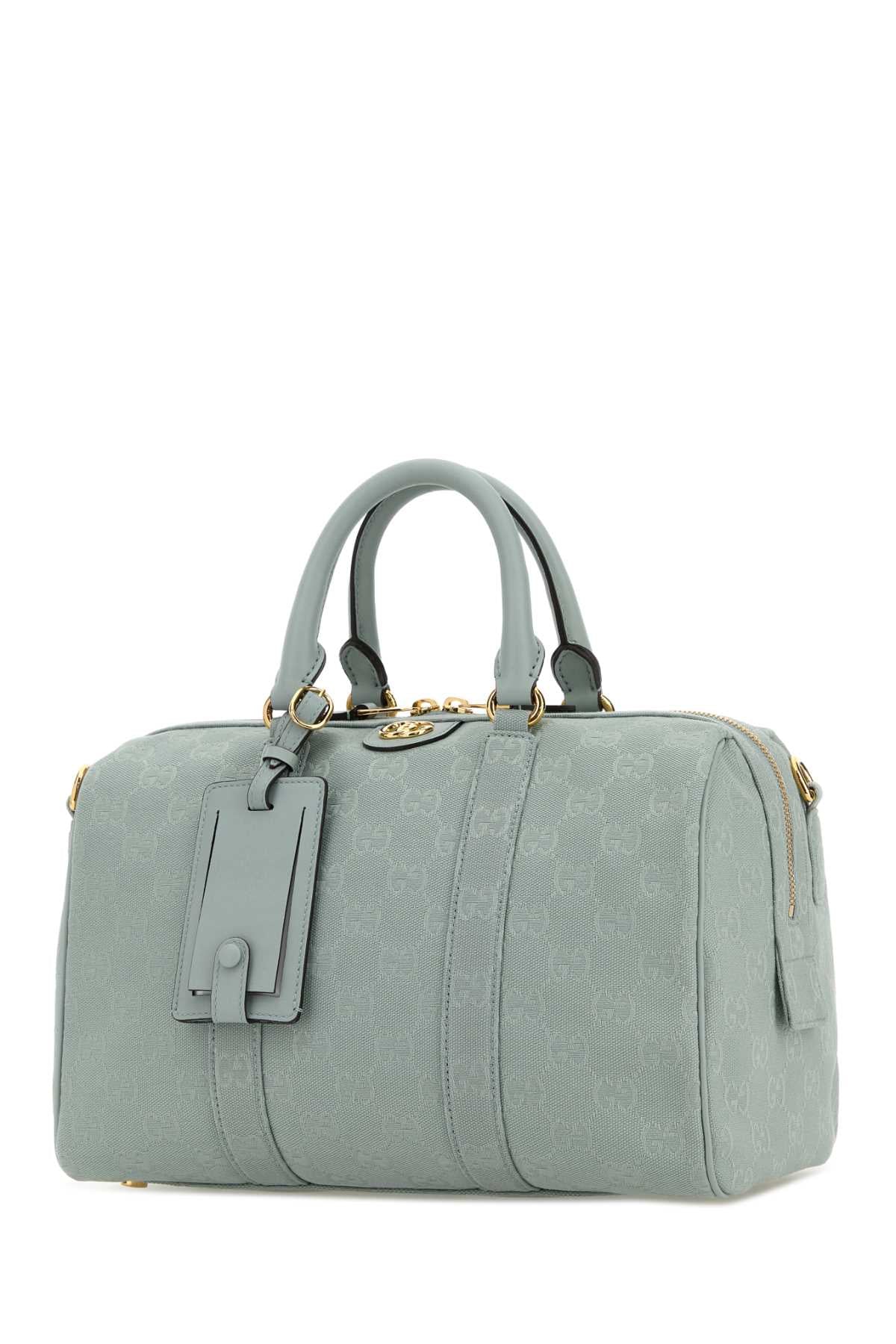 Gucci Women Pastel Light Blue Canvas Medium Ophidia Handbag GUCCI