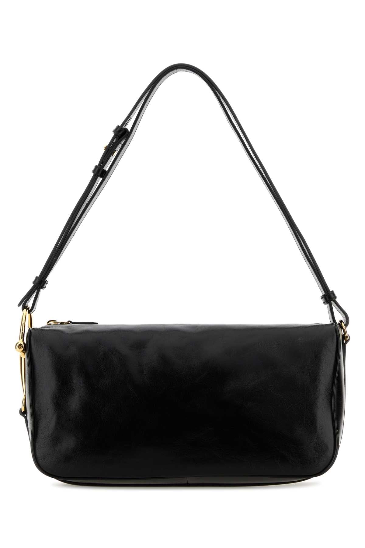 Gucci Women Black Leather Shoulder Bag GUCCI