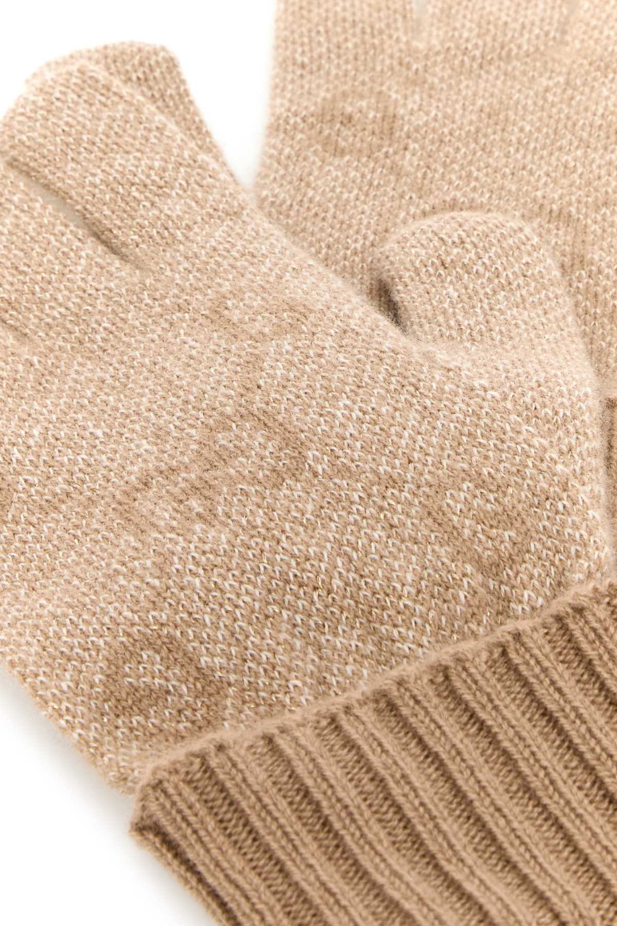 Gucci Women Beige Cashmere Blend Gloves GUCCI