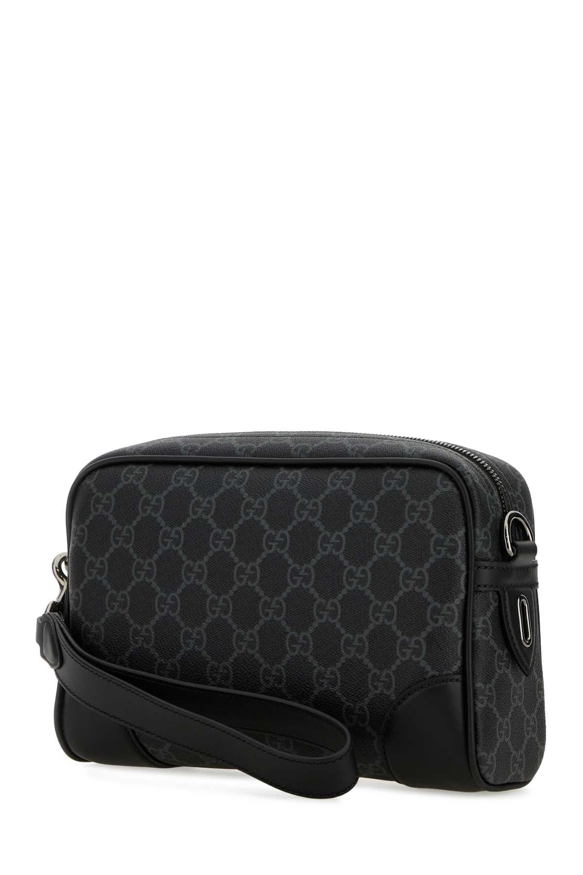 Gucci Men Printed Canvas Small Gg Emblem Crossbody Bag GUCCI