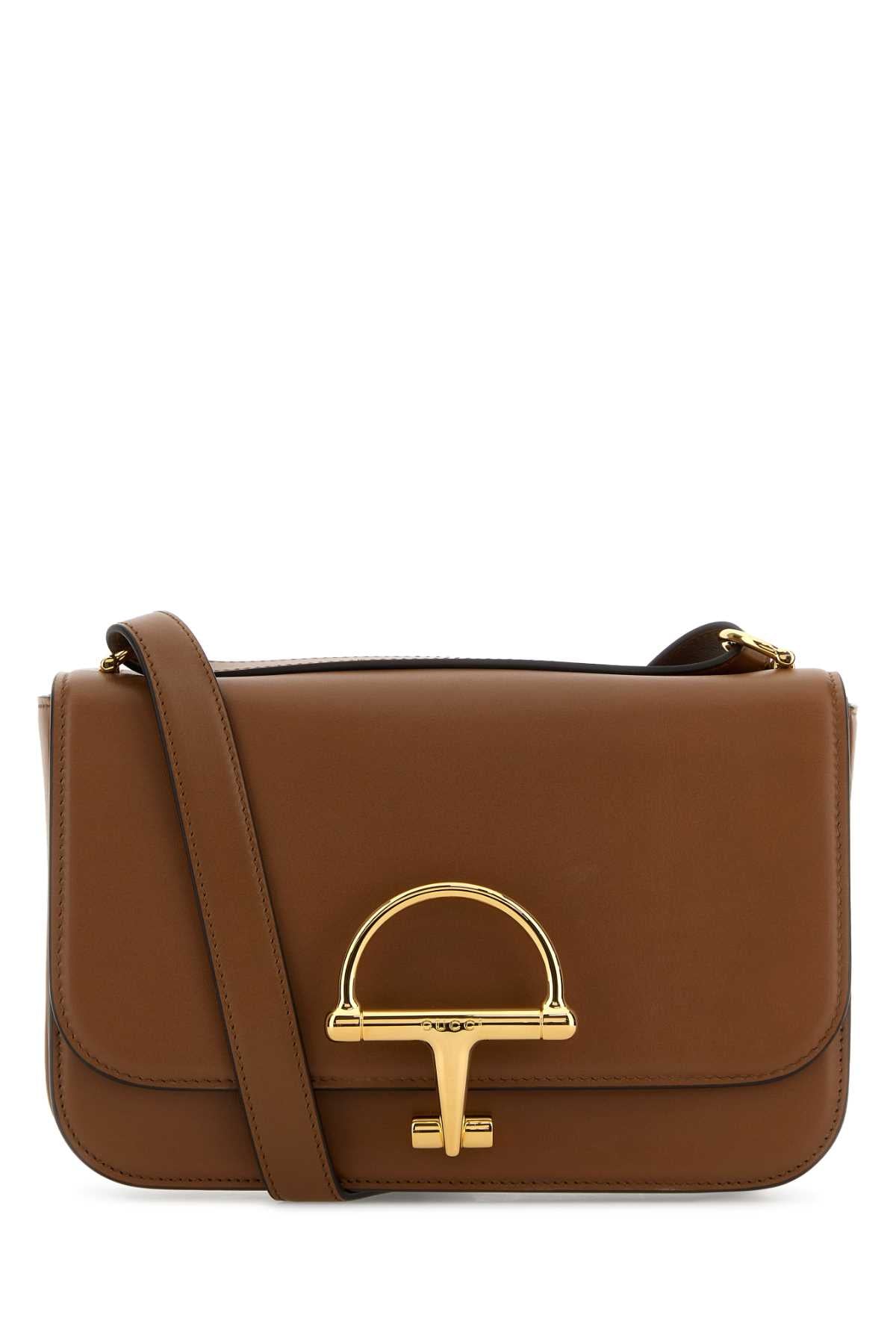 Gucci Women Caramel Leather Small Gucci Siena Shoulder Bag GUCCI