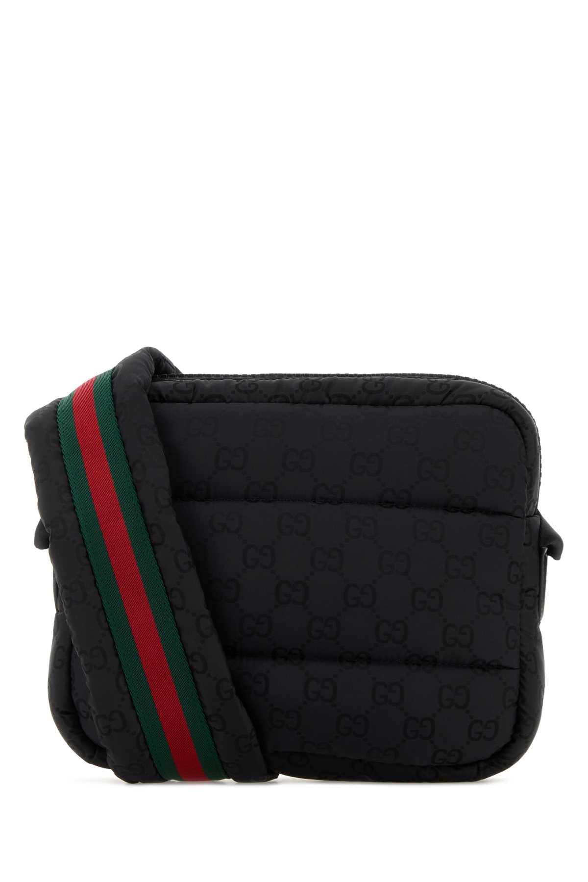 Gucci Men Black Fabric Crossbody Bag GUCCI