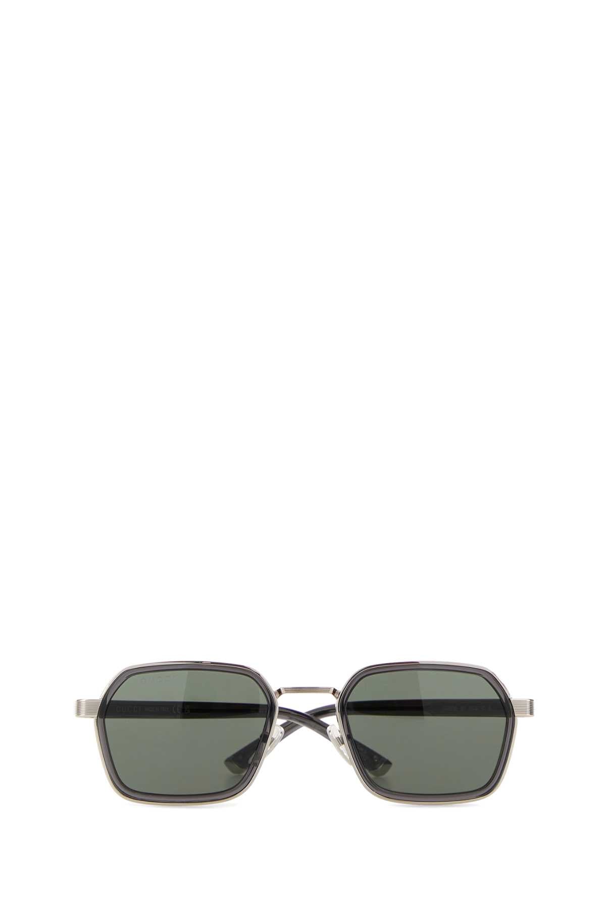 Gucci Women Silver Metal Sunglasses GUCCI