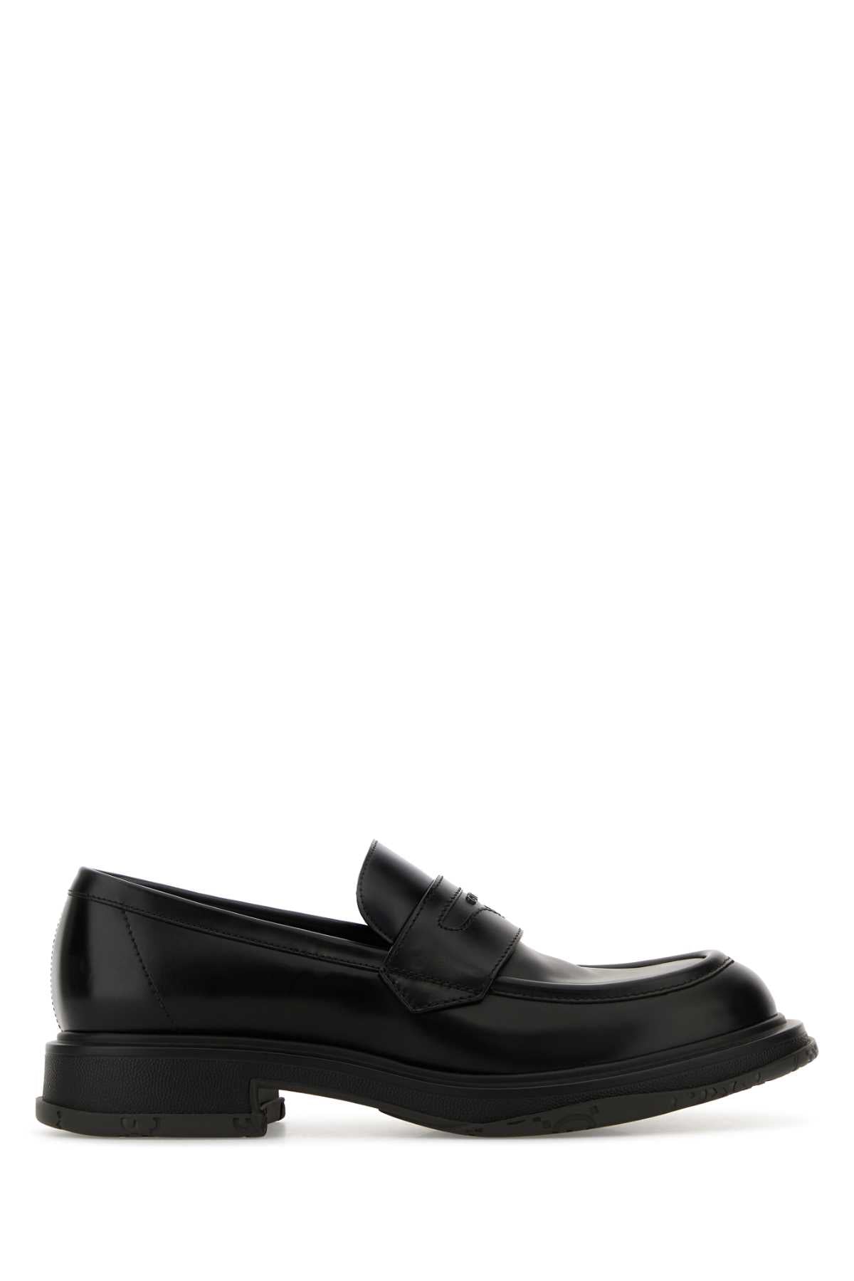Gucci Men Black Leather Loafers GUCCI