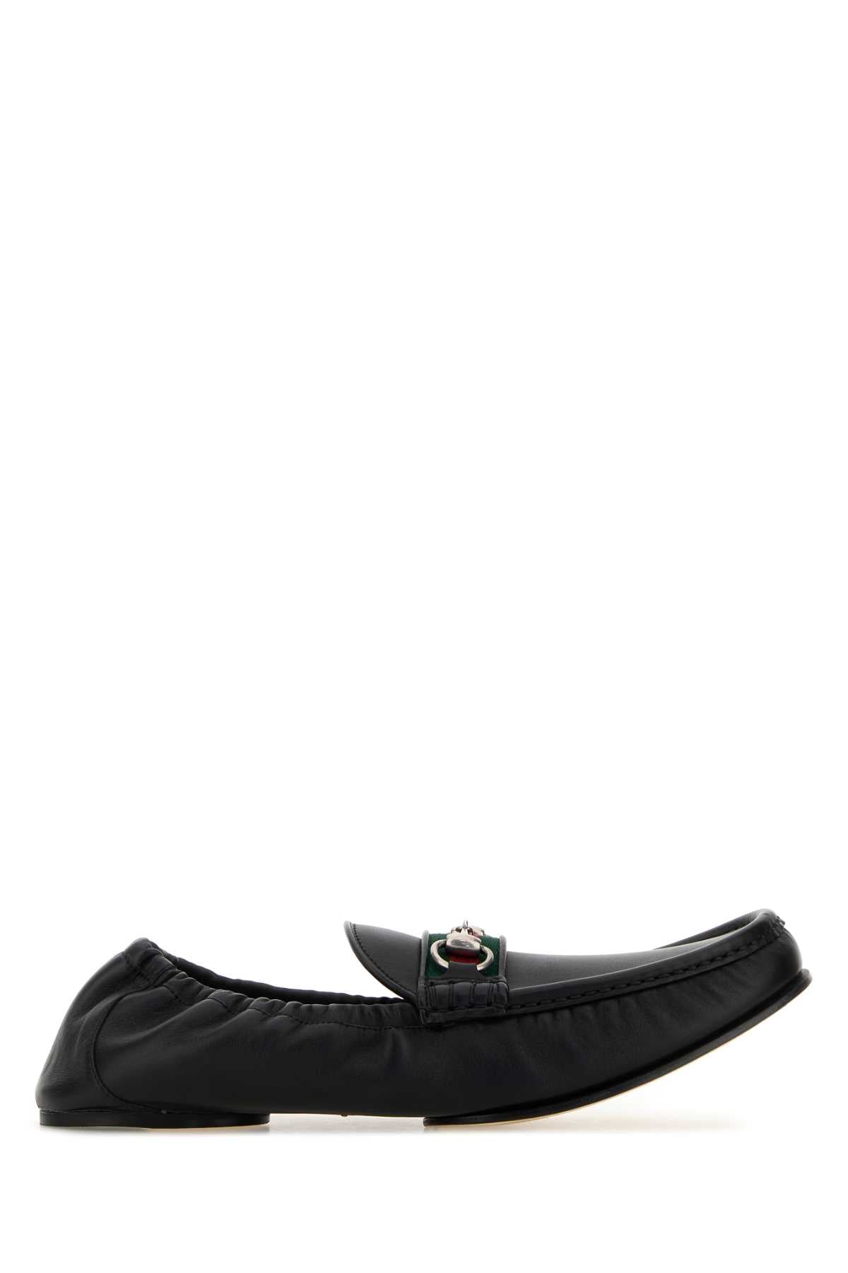 Gucci Men Black Leather Horsebit 1953 Loafers GUCCI