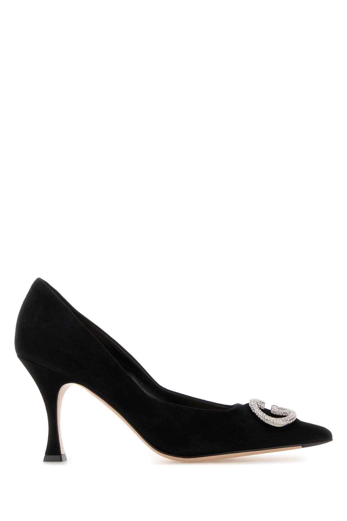 Gucci Women Black Suede Pumps GUCCI