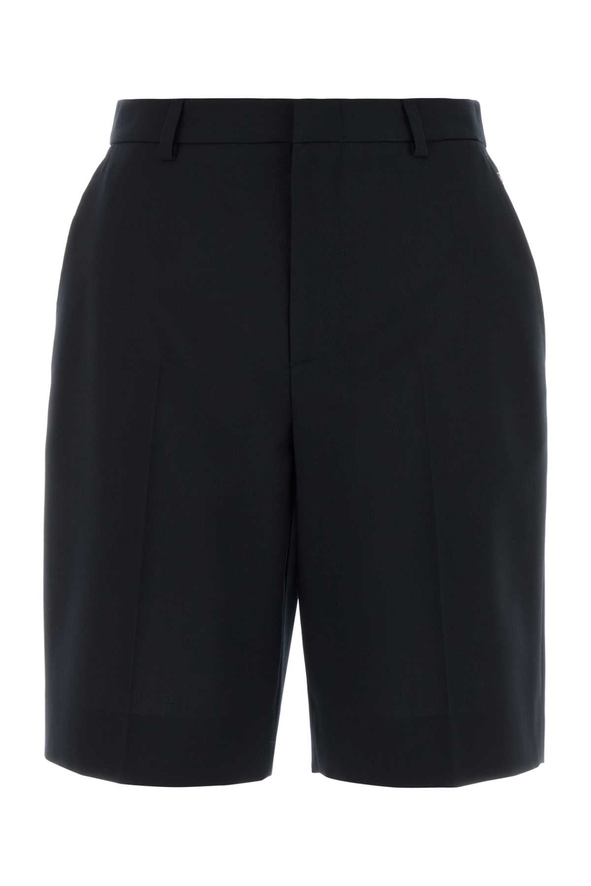 Gucci Women Dark Blue Wool Shorts GUCCI