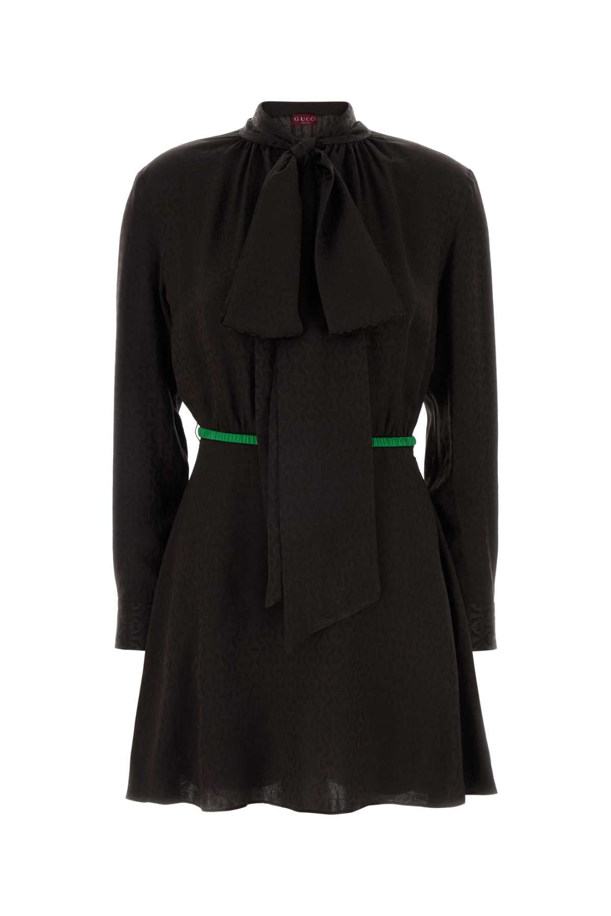 Gucci Women Brown Jacquard Dress GUCCI