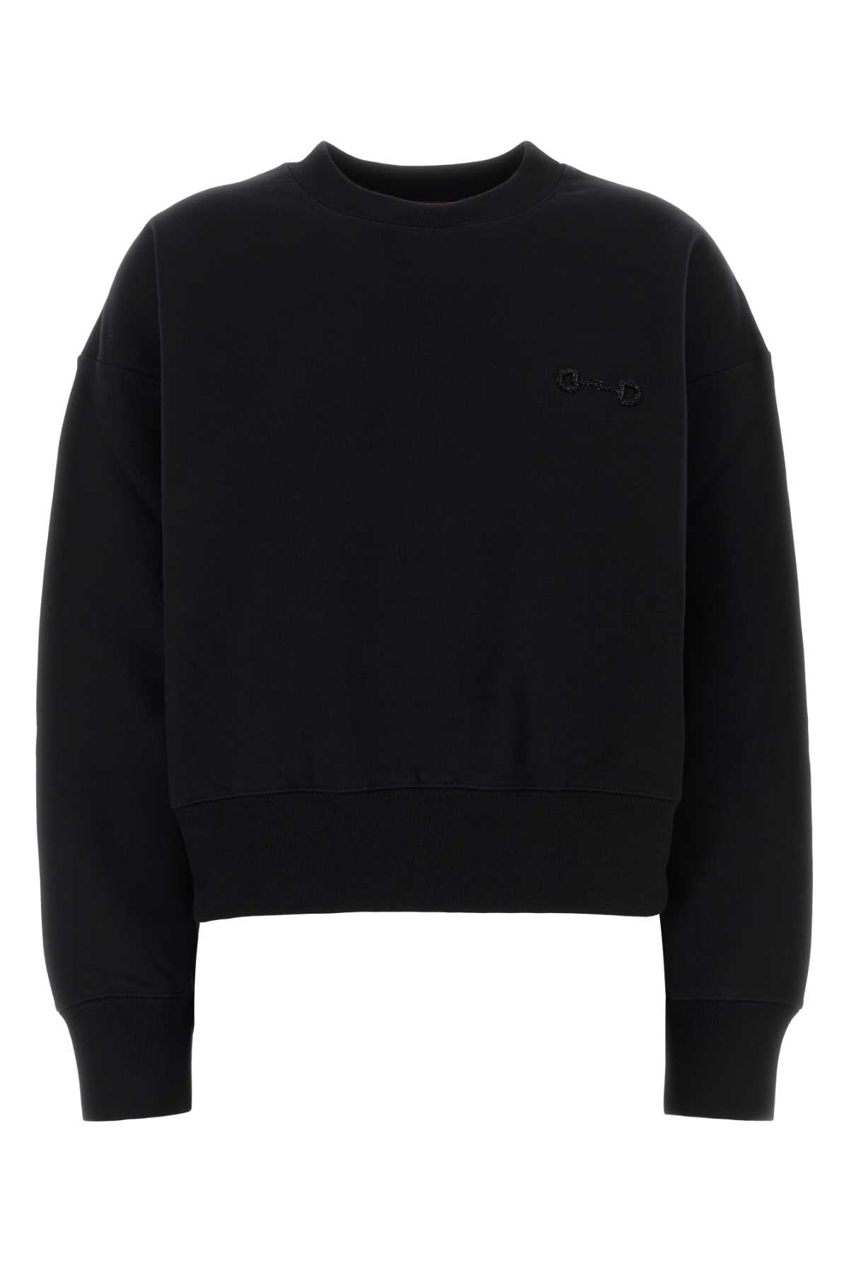 Gucci Women Black Cotton Sweatshirt
